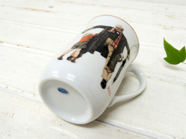 【ノーマンロックウェル】The Gift・デッドストック・未使用・ヴィンテージ・陶器製マグカップ