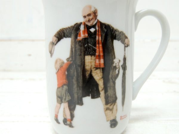 【ノーマンロックウェル】The Gift・デッドストック・未使用・ヴィンテージ・陶器製マグカップ