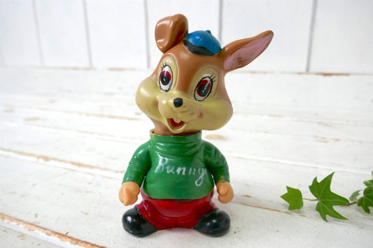 Bunny うさぎ 50's ヴィンテージ ぜんまい人形 ドール 人形 玩具 おもちゃ 里帰り品