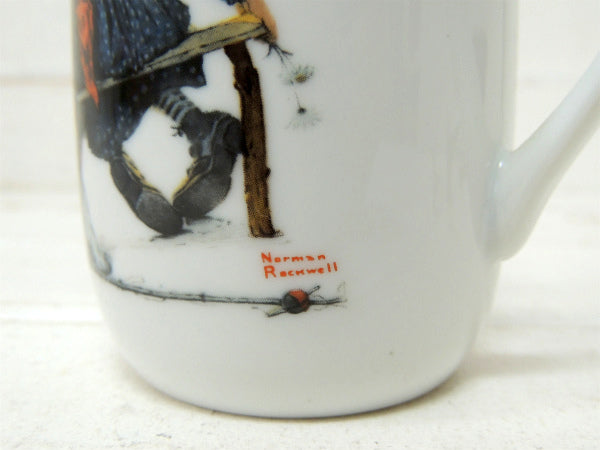 【ノーマンロックウェル】サンセット・デッドストック・未使用・ヴィンテージ・陶器製マグカップ