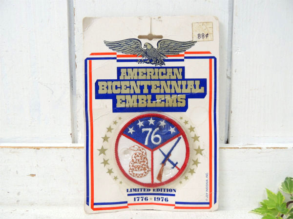 アメリカ合衆国・200周年記念 デッドストック・1976年・ヴィンテージ・ワッペン・刺繍・USA