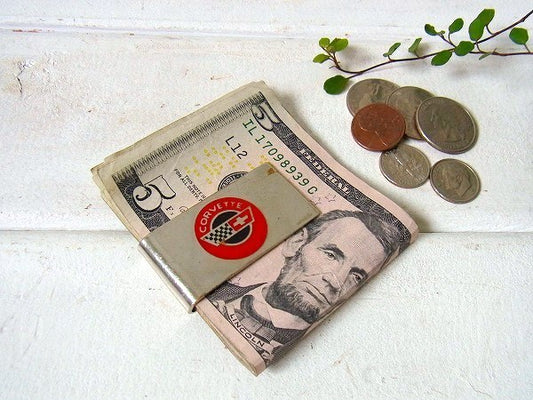 【シボレー/コルベット】ノベルティ・ヴィンテージ・マネークリップ/AUTOMOBILEアメ車