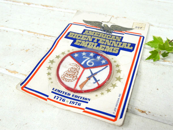 アメリカ合衆国・200周年記念 デッドストック・1976年・ヴィンテージ・ワッペン・刺繍・USA