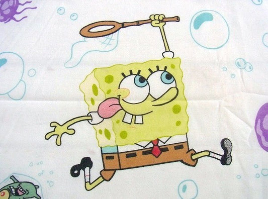 【スポンジボブ】キャラクター生地・ユーズドシーツ(フラットタイプ)