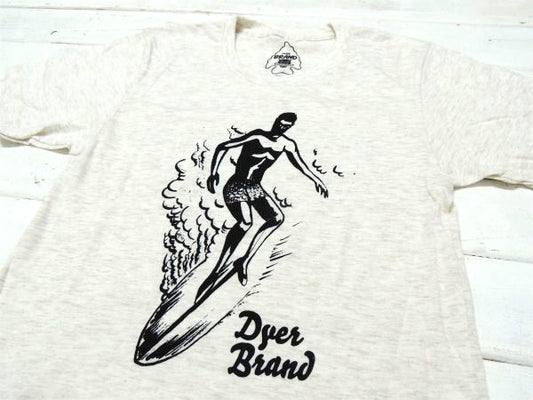 【DyerBrand】ダイアーブランド・Hawaii・1940yサーファー”Tシャツ&ステッカー/S
