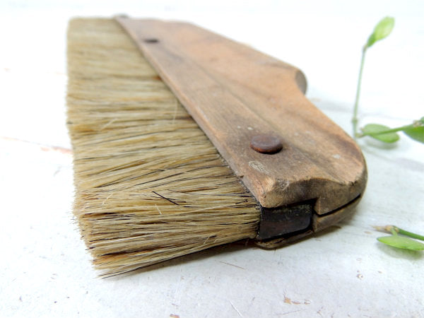 【Gerts, Lumbard】木製ハンドル・アンティーク・OLD・ペイントブラシ・平刷毛・ハケ