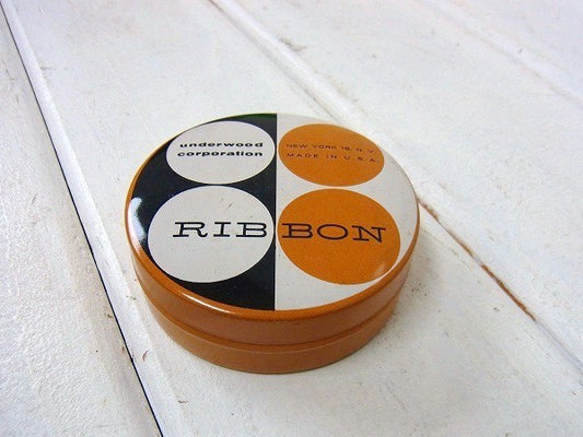 インクリボン 小さなアンティーク・ティン缶 USA