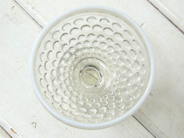 【アンカーホッキング】ホブネイル・水玉・ガラス製・ヴィンテージ・40'sシャーベットグラス・食器①