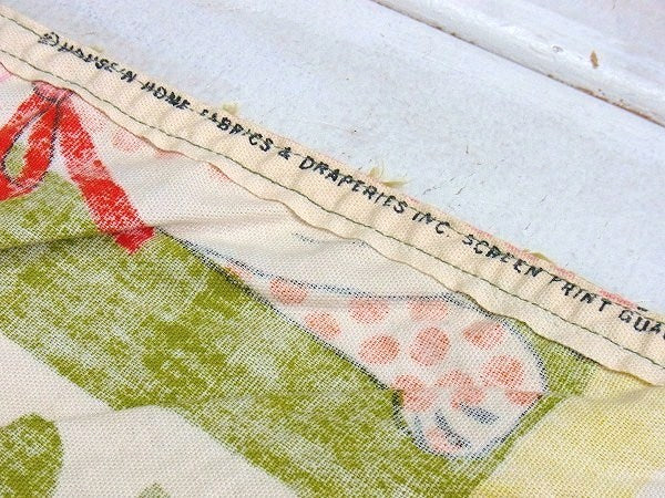 レトロな女の子&動物柄・ヴィンテージ・カーテン USA