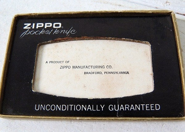 【ZIPPO】ジッポ・箱付き・60'sヴィンテージ・ポケットナイフ/ヤスリ/アーミーナイフ USA