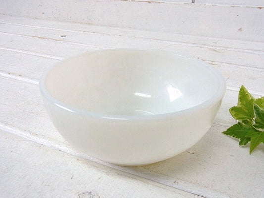 【FireKing】ホワイト・チリボウル/シリアルボウル/ヴィンテージ食器 USA