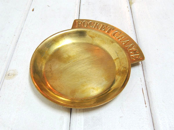 【POCKET CHANGE】真鍮製・アンティーク・ポケットチェンジ・トレイ/マネートレイ USA