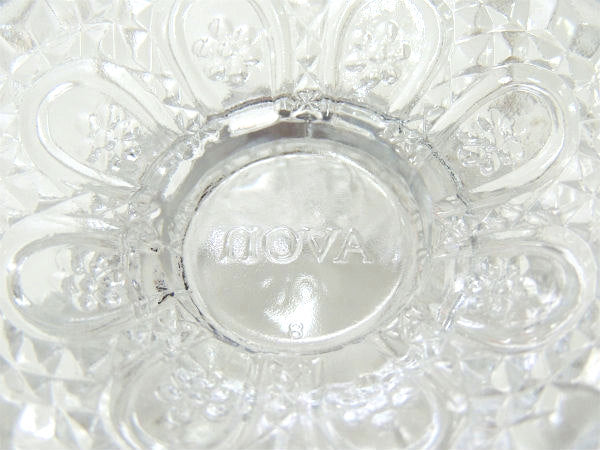 【AVON】クリスタルガラス・花柄・ヴィンテージ・キャンドルホルダー・フラワーベース・花瓶・小物入れ