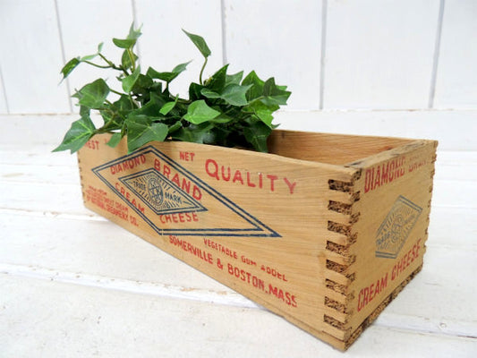 DIAMOND BRAND クリームチーズ ヴィンテージ・ウッドボックス チーズボックス 木箱