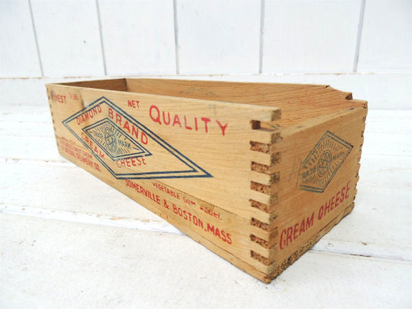 DIAMOND BRAND クリームチーズ ヴィンテージ・ウッドボックス チーズボックス 木箱
