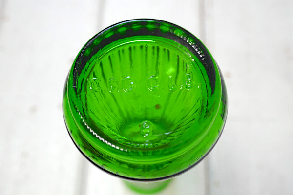 USA グリーン ガラス ヴィンテージ フラワーベース 一輪挿し 花瓶・インテリア空間 ウエディング
