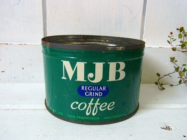 【MJB】ブリキ製・ヴィンテージ・コーヒー缶 USA