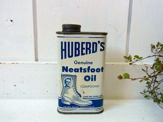 【HUBERD'S SHOE】ヒューバーズシューグリス・ヴィンテージ・オイル缶 USA
