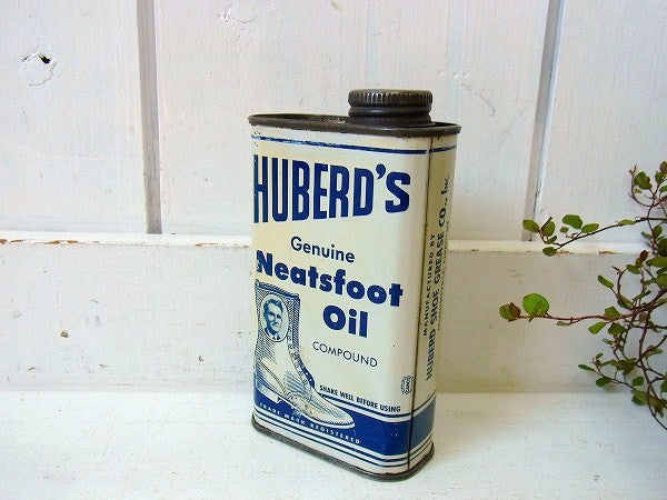 【HUBERD'S SHOE】ヒューバーズシューグリス・ヴィンテージ・オイル缶　USA