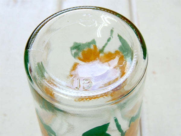 【アンカーホッキング】ひまわり柄・ヴィンテージ・グラス・タンブラー・2個セット USA