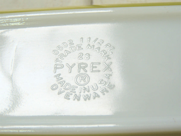 【PYREX】パイレックス・グリーン・ヴィンテージ・レフケース・レフリジレーター・保存容器(M)