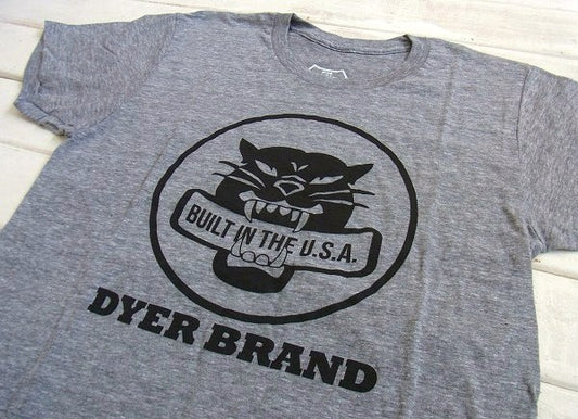 【DYER BRAND】ダイアーブランド“Panther”Tシャツ&ステッカー1枚付き/XL/グレー