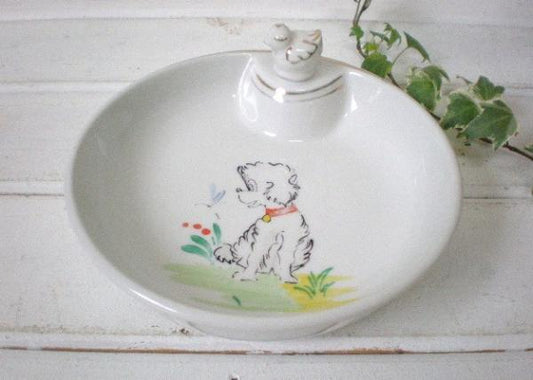 フランス アンティーク・ベビー用・保温皿