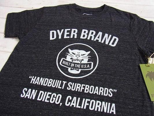 【DYER BRAND】ダイアーブランド“Handbuilt”Tシャツ&ステッカー/S/ブラック