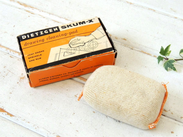 DIETZGEN SKUM-X ヴィンテージ・デッサン用・クリーニングパット・パッケージ・文房具