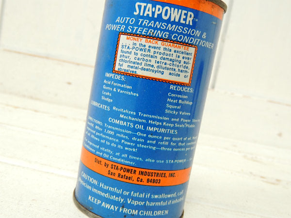 【STA・POWER・Auto】コンディショナー・ヴィンテージ缶・チェッカーフラッグ柄