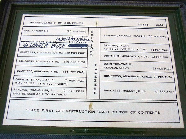 【ファーストエイド・BELL SYSTEM】メタル製・ヴィンテージ・救急箱・USA・アーミーグリーン