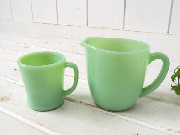 【ファイヤーキング】Fire King・50's・ジェダイ・ミルクピッチャー・クリーマー・20オンス