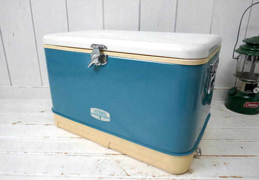 THERMOS サーモス ターコイズブルー US ビンテージ クーラーボックス キャンプ 道具