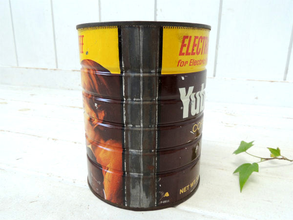 Yuban Coffee ユーバン・ティン製・大きめサイズ・ビンテージ・コーヒー缶・ブリキ缶