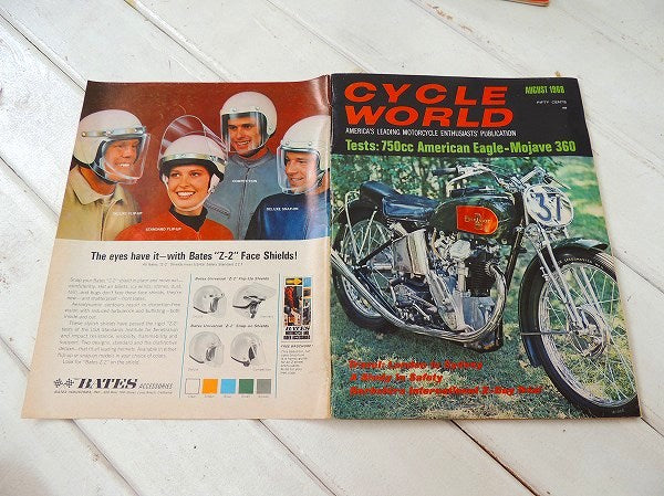 サイクルワールド 1968・トライアンフ アメリカンビンテージ オートバイ 雑誌 USA バイク