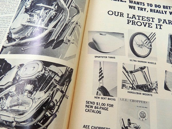 【1970/chopper:チョッパー/Sportster】ビンテージ・オートバイ雑誌・ハーレー
