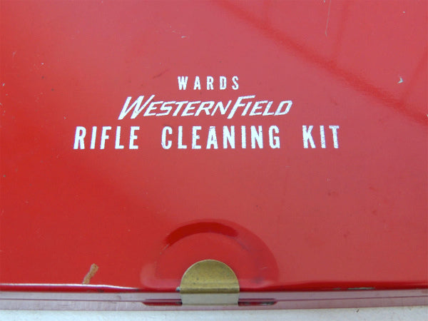 WARDS・ライフル・銃 レッドカラー・クリーニング・ビンテージ・ブリキ缶・ケース US