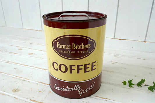 Farmer Brothers COFFEE ヴィンテージ コーヒー缶 ティン缶 保存缶 USA