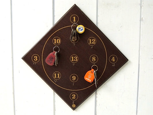 【House Of Marbles】ボードゲーム・木製・壁掛け・ヴィンテージ・鍵フック・キーフック