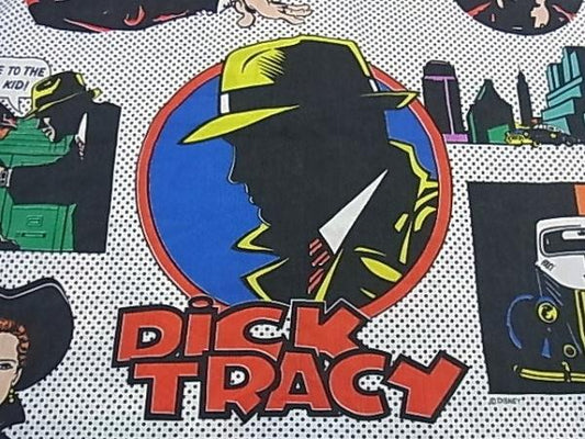 【ディックトレイシー】アメコミ・キャラクター生地・ユーズドシーツ(ボックスタイプ)USA