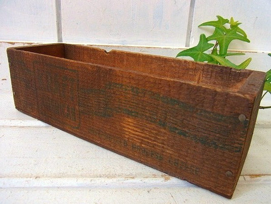 【KRAFT VELVEETA】クラフト社・木製・アンティーク・チーズボックス/木箱 USA