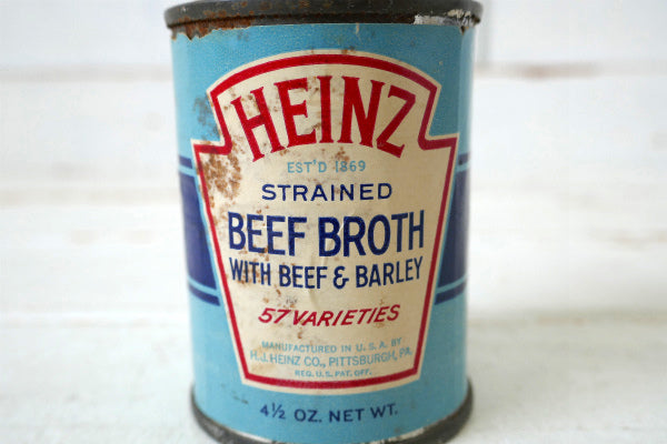 HEINZ ハインツ ベビーフード 水色 ヴィンテージ ティン缶 ブリキ缶 パッケージ USA