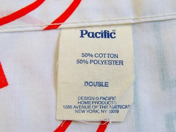 【ミッキー&フレンズ】アルファベット柄・ヴィンテージ・フラットシーツ(1/2) USA