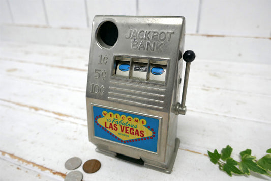ラスベガス ジャックポット US スロットマシン ビンテージ コインバンク 貯金箱 おもちゃ