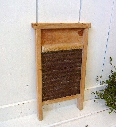 木製×ブリキ製・ヴィンテージ・ウォッシュボード/洗濯板 USA