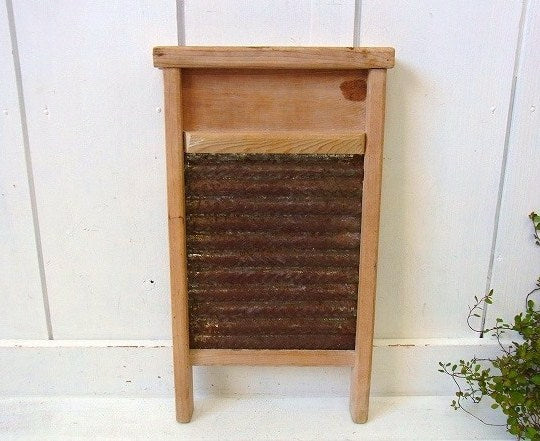 木製×ブリキ製・ヴィンテージ・ウォッシュボード/洗濯板　USA