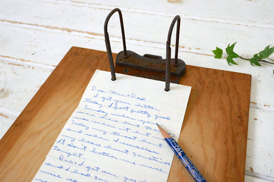 Globe Wernicke 木製 オールド アンティーク 2穴ファイルホルダー バインダー