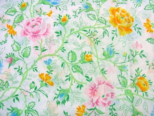 【J.C.Penny】花柄・ヴィンテージ・ピロケース/枕カバー USA