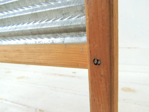 【National】木製×ブリキ製・ヴィンテージ・ウォッシュボード/洗濯板 USA