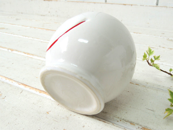 【McCoy】マッコイ・ハッピーフェイス・陶器製・ホワイト・ヴィンテージ・マグカップ・スマイルマグ